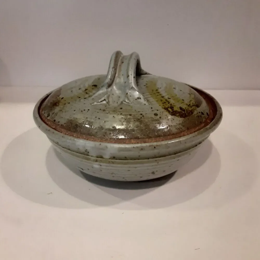 Vintage Jim Cantrell 1971 Signed Pottery Casserole With Lid RARE FIND